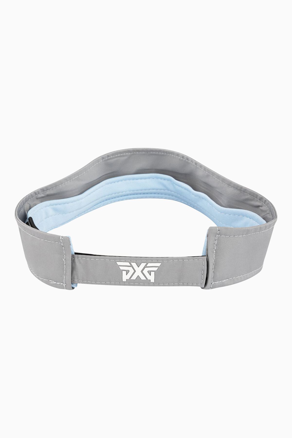 Faceted Logo Sport Visor Gray